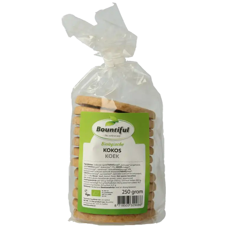 Bountiful Kokos koek bio 250 gram