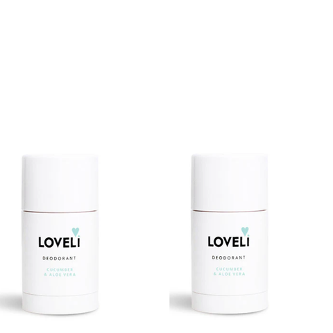Loveli Deodorant Cucumber & Aloe Vera 75 ml Duo Pack