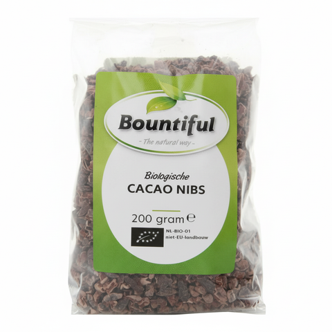 Bountiful Cacao nibs bio 200 gram