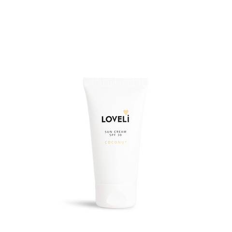 Loveli Sun cream SPF 30 Coconut travel size 50 ml
