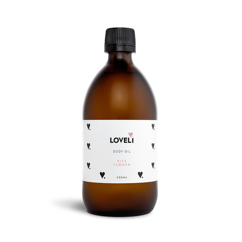 Lovlei Refill Body Oil Rice Flower 500 ml