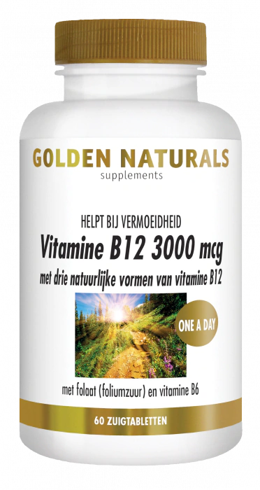 Golden Naturals Vitamine B12 3000 mcg 60 tabletten