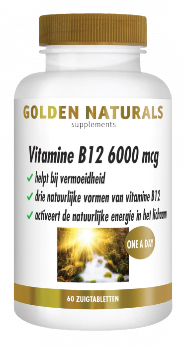 Golden Naturals Vitamine B12 6000 mcg 180 tabletten