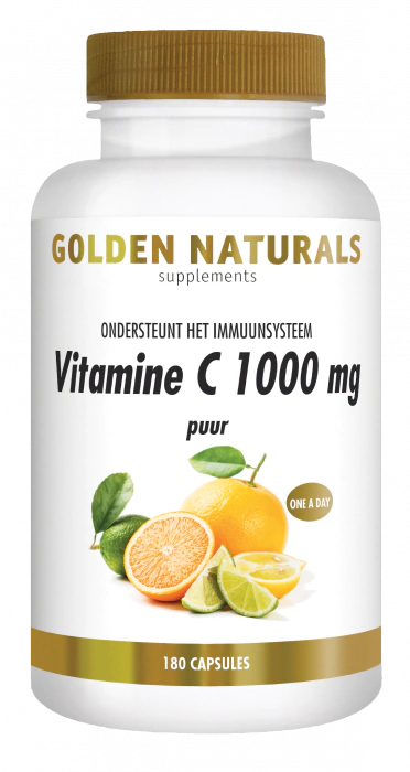 Golden Naturals Vitamine C 100 mg puur 180 tabletten