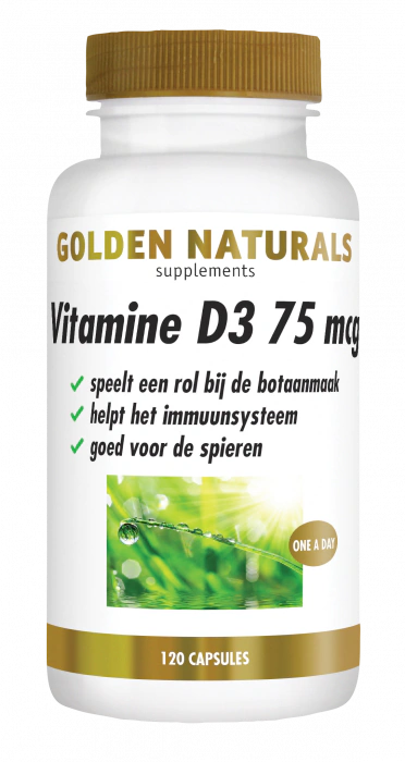 Golden Naturals Vitamine D3 75 mcg 120 tabletten
