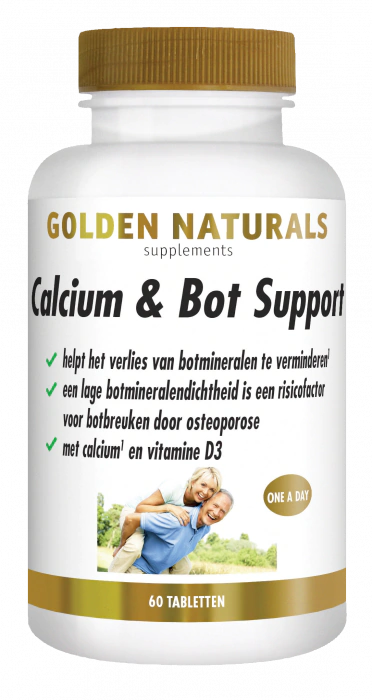 Golden Naturals Calcium & Bot Support 60 tabletten