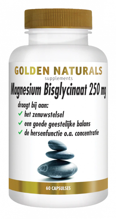 Golden Naturals Magnesium Bisglycinaat 250 mg 180 capsules