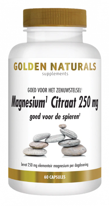 Golden Naturals Magnesium Citraat 250 mg 60 capsules