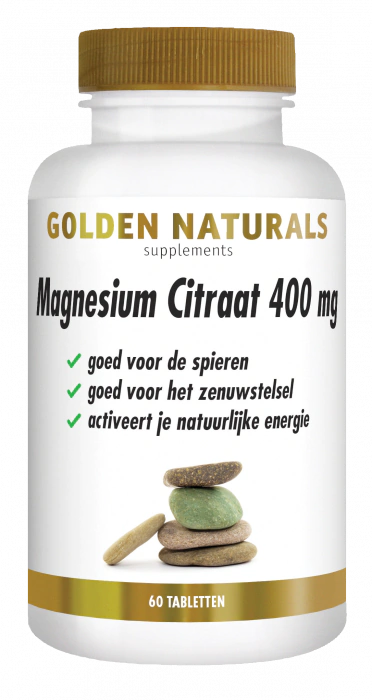 Golden Naturals Magnesium Citraat 400 mg 60 tabletten