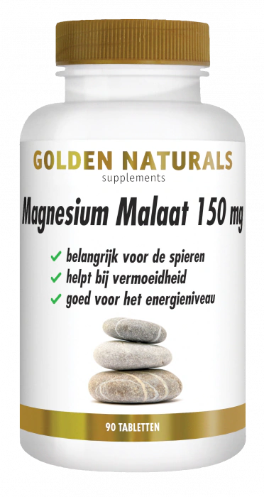 Golden Naturals Magnesium Malaat 150 mg 90 tabletten