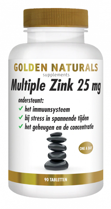 Golden Naturals Multiple Zink 25 mg 90 tabletten