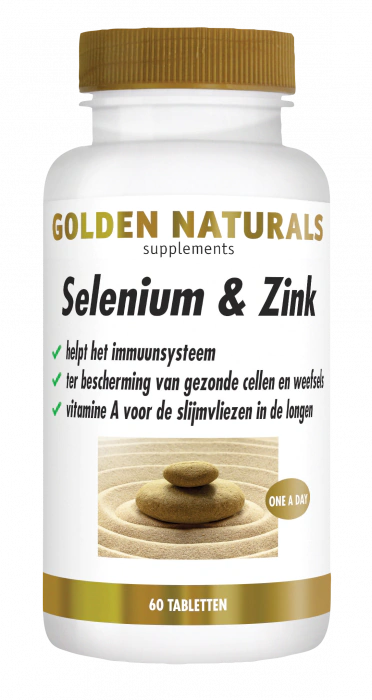 Golden Naturals Selenium & Zink 60 tabletten