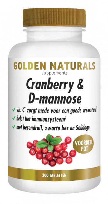 Golden Naturals Cranberry & D-mannose 300 tabletten