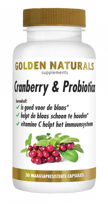 Golden Naturals Cranberry & Probiotica 60 capsules
