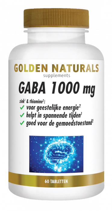 Golden Naturals GABA 1000 mg 60 tabletten