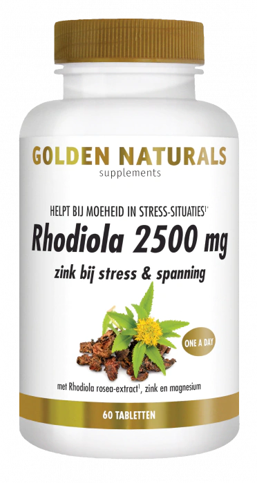 Golden Naturals Rhodiola 2500 mg 60 tabletten