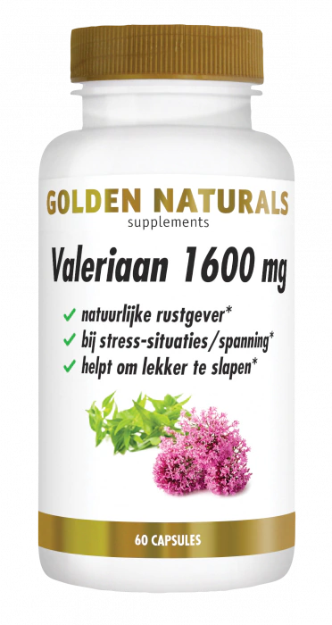 Golden Naturals Valeriaan 1600 mg 60 capsules