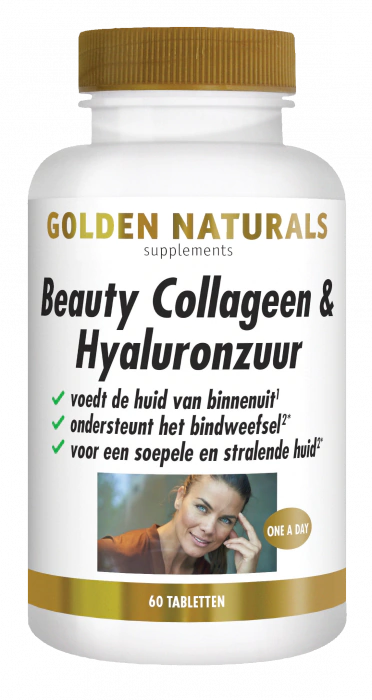 Golden Naturals Beauty Collageen & Hyaluronzuur 120 tabletten