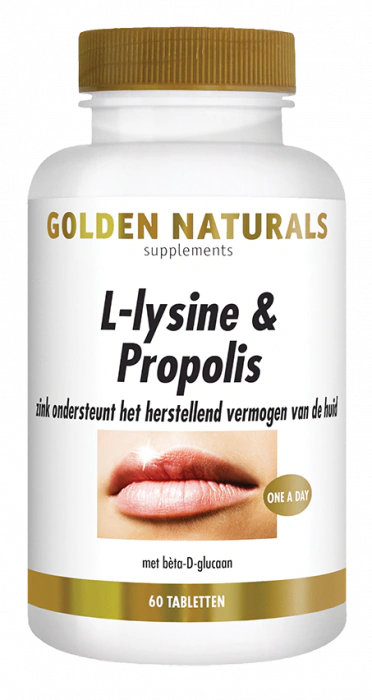 Golden Naturals L-lysine & Propolis 60 tabletten