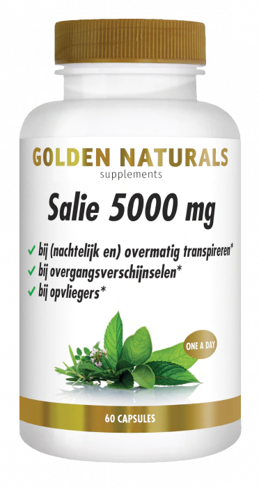 Golden Naturals Salie 5000 mg 60 capsules