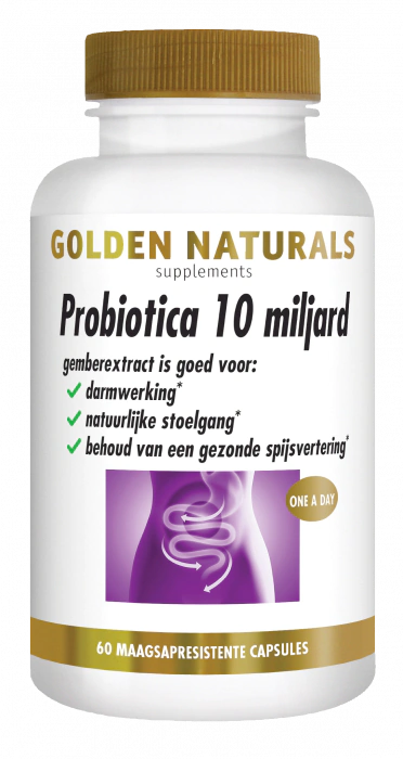 Golden Naturals Probiotica 10 miljard 60 capsules