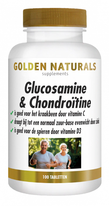 Golden Naturals Glucosamine en Chondroïtine 100 tabletten