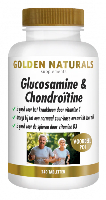 Golden Naturals Glucosamine en Chondroïtine 240 tabletten