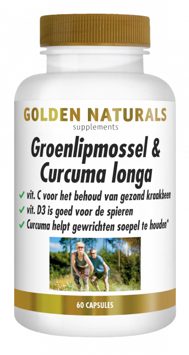 Golden Naturals Groenlipmossel & Curcuma longa 60 capsules