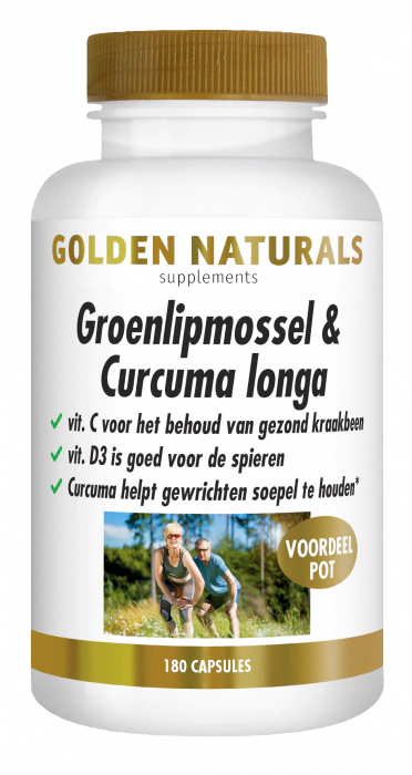 Golden Naturals Groenlipmossel & Curcuma longa 180 capsules