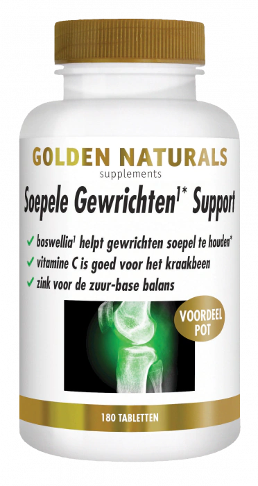 Golden Naturals Soepele Gewrichten Support 180 tabletten