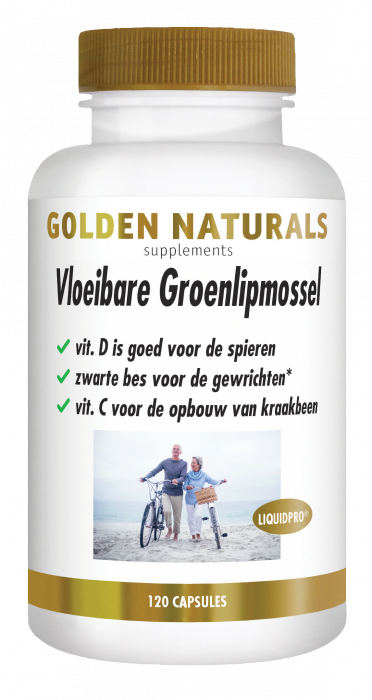 Golden Naturals Vloeibare Groenlipmossel 120 capsules