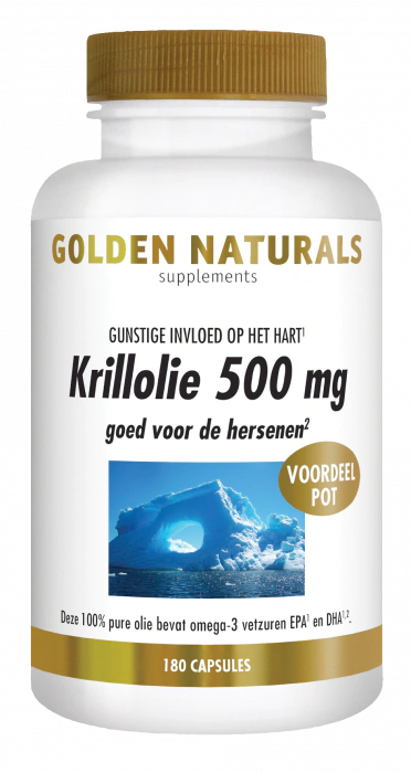 Golden Naturals Krillolie 500 mg 180 capsules