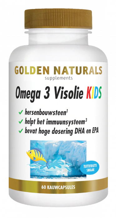 Golden Naturals Omega 3 Visolie KIDS 60 capsules