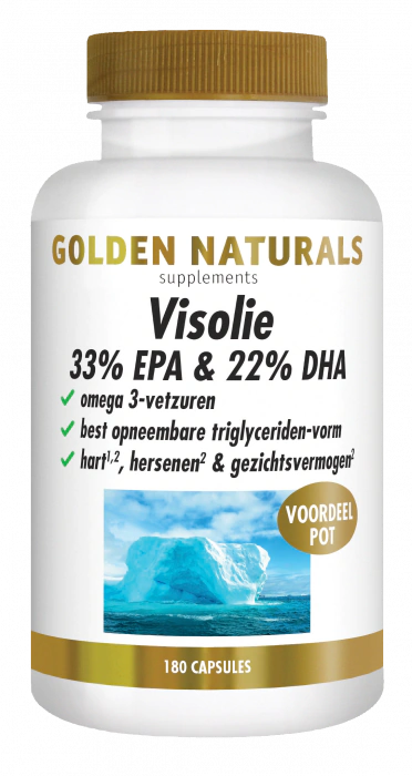 Golden Naturals Visolie 33% EPA & 22% DHA 180 capsules