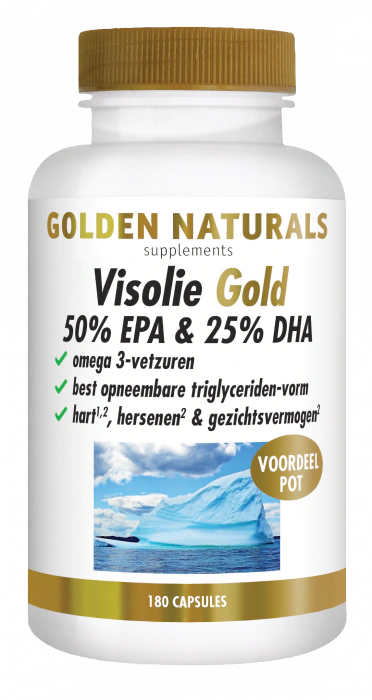 Golden Naturals Visolie Gold 50% EPA & 25% DHA 180 capsules