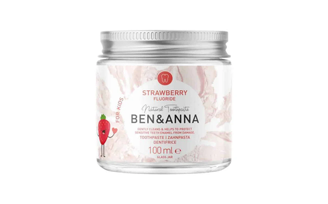 Ben & Anna Tandpasta Kids Strawberry met fluoride 100 ml