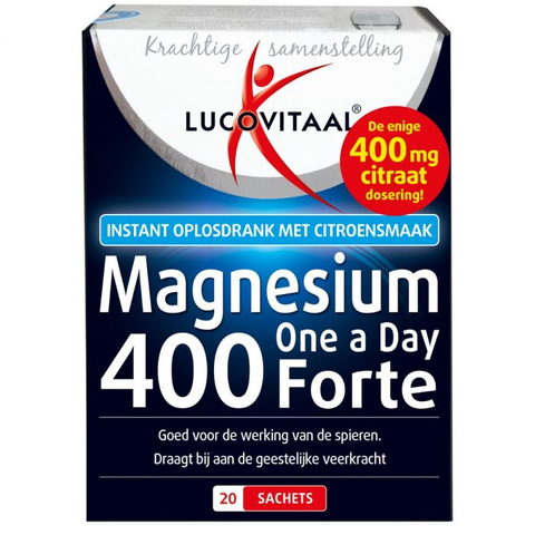 Lucovitaal Magnesium Citraat Poeder 400 mg 20 sachets