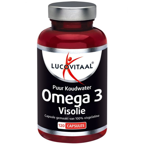 Lucovitaal Puur Omega 3 Koudwater Visolie 120 capsules MAXI POT