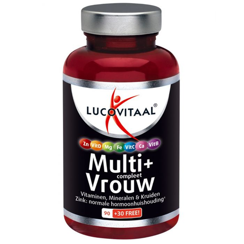 Lucovitaal Multivitamine Vrouw MAXI pot 120 tabletten