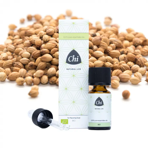 Chi Koriander, Zaad, etherische olie, biologisch