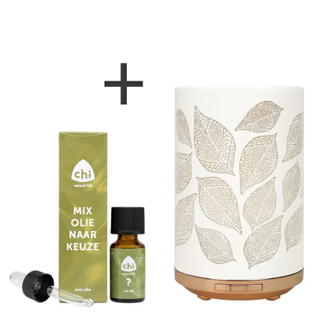 Chi Leaves Aroma Diffuser + Gratis mix olie naar keuze