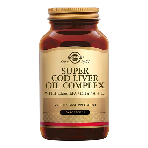 Solgar Super Cod Liver Oil Complex (levertraan met visolie en vitamine D)
