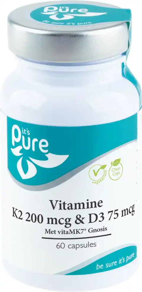 It's Pure K2 200mcg & D3 75mcg